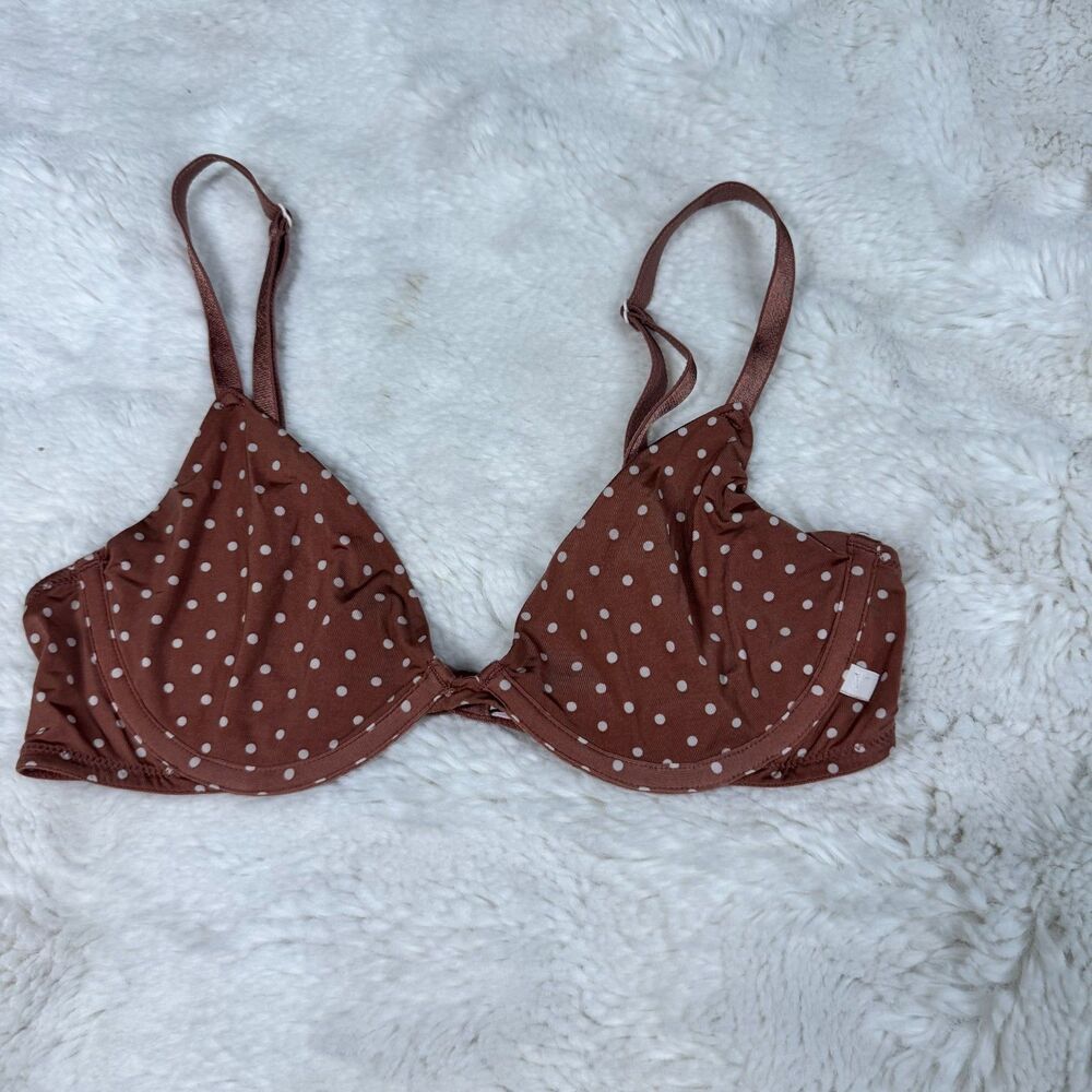 Victoria’s Secret Brown Polka Dot Bralette 34B